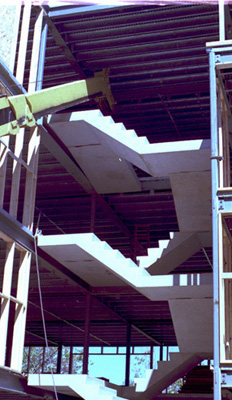 High rise pre-cast concrete steps installed at Sugarloaf USA
